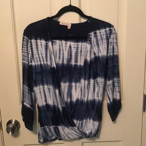 Fresh Produce Tie-dye Crossover Top
